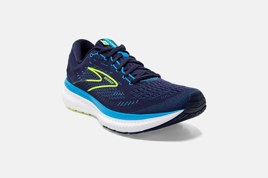 Brooks Running Shoes - Glycerin 19 Road Mens - Navy/Blue - KFU-310457